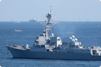 Example of a destroyer ship, the Arleigh Burke