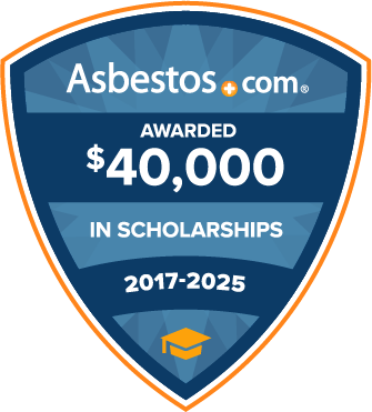 Asbestos.com scholarship badge