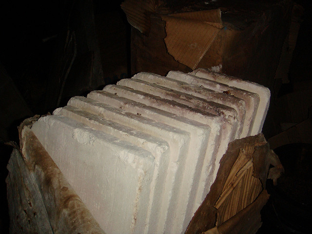 Asbestos blocks