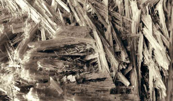 Asbestos fibers