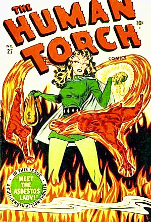 Asbestos Lady comic book cover Asbestos Lady comic book cover