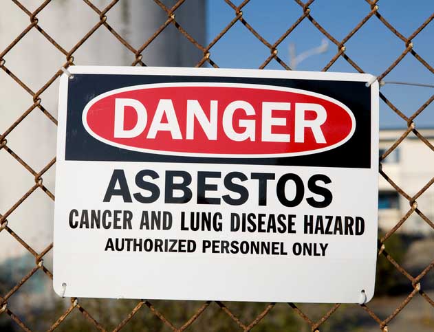 Danger Asbestos Warning Sign