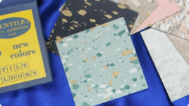 Vinyl tiles containing asbestos