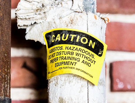 Asbestos caution tape