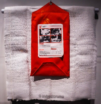 Asbestos blanket used by miners