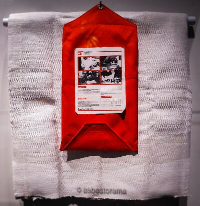 Asbestos blanket used by miners