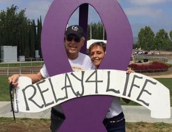 Andy Ashcraft and his wife Ruth at Relay For Life