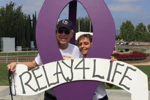 Andy Ashcraft and his wife Ruth at Relay For Life