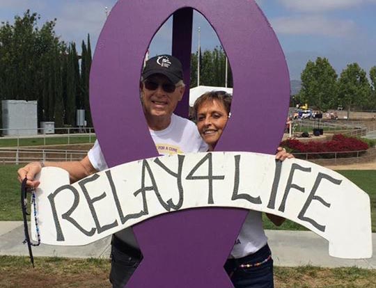 Andy Ashcraft and his wife Ruth at Relay For Life Andy Ashcraft and his wife Ruth at Relay For Life