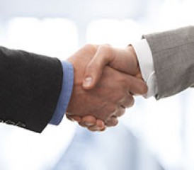 Shaking hands