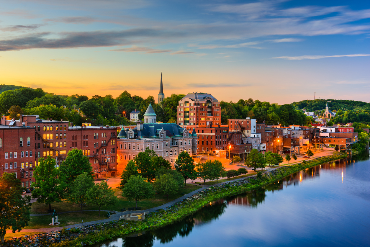 Augusta, Maine Downtown Skyline