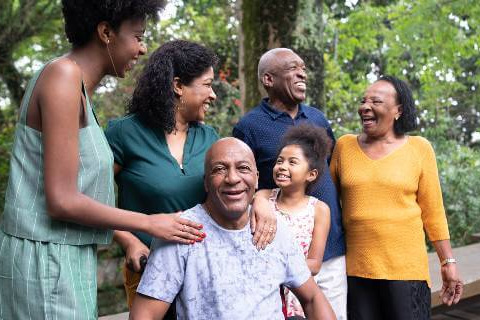 Family enjoying time together