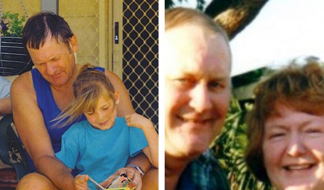 Brian Kember with granddaughter Shannon and sister Pat