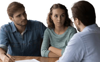 brother and sister seek financial advice as their parents caregivers
