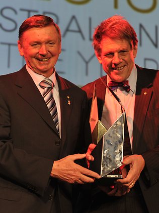 Bruce Robinson Receiving Award