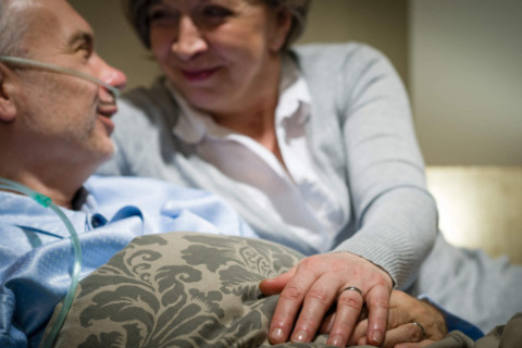 Family caregiver provides support for a loved one with mesothelioma