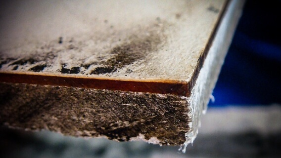 Close-up of asbestos cement sheet