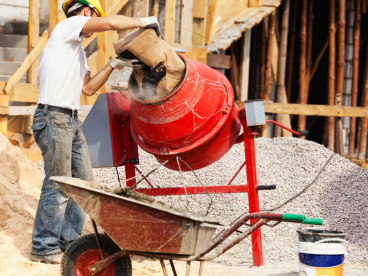 Cement factory worker