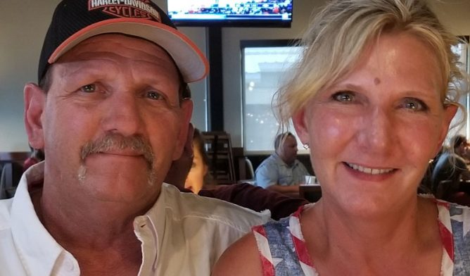 Chris Shelton with wife Tammy