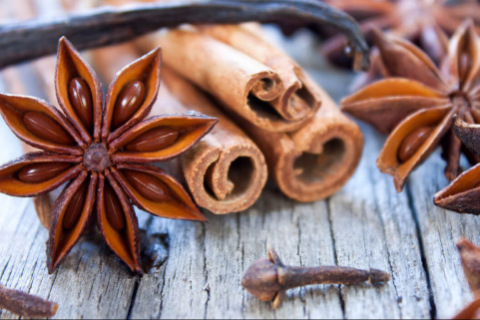 cinnamon and cloves