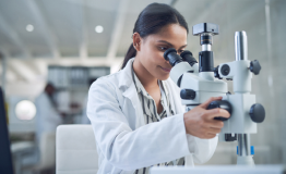 young scientist performing research in a lab