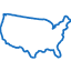icon outline of the United States