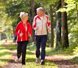 Couple Running for Exercise