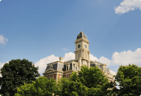 Hamilton County Courthouse in Noblesville, Indiana.