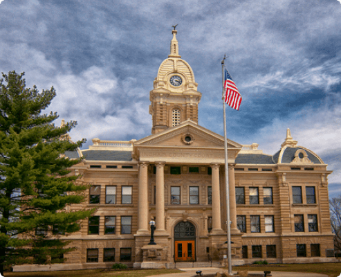 Ingham County Courthouse in Mason, Michigan.