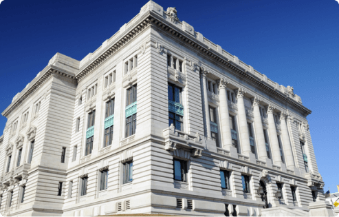 Justice Brennan Court House in Jersey City, New Jersey.