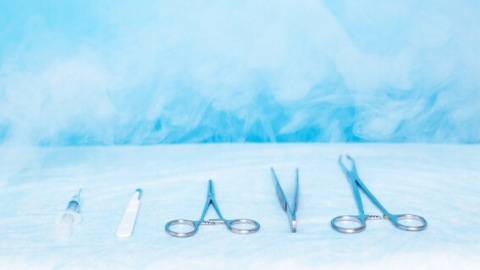 Surgical tools used in cryotherapy