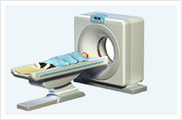 Image of someone using a CT scan machine.