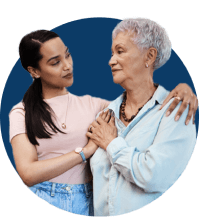 Shot of a senior woman with her daughter