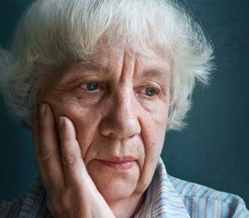 Older Woman Grieving