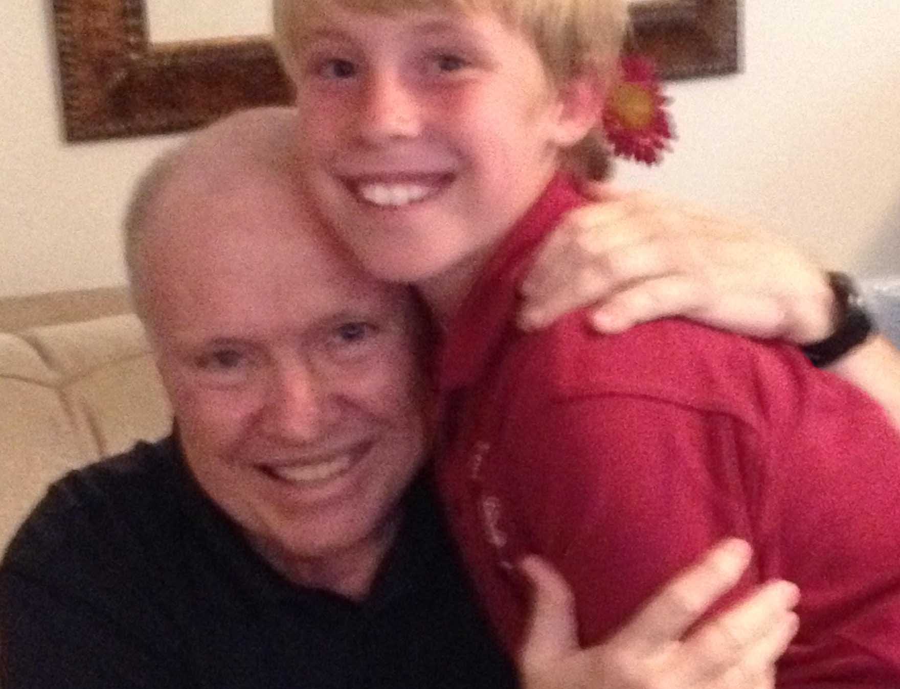 Ellis Gill with his grandson Ellis Gill with his grandson