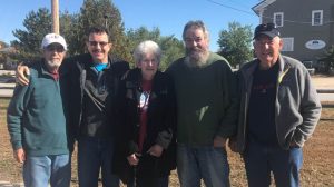 Emily ward with brothers Robert, Brian, Paul and John.