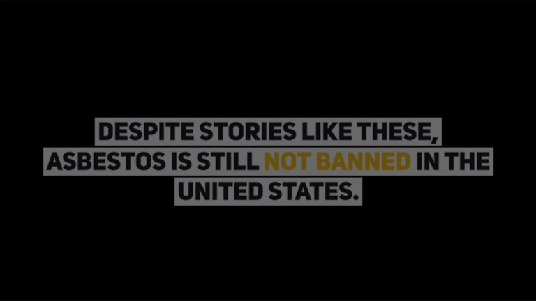 Video sharing stories of people affected by asbestos exposure