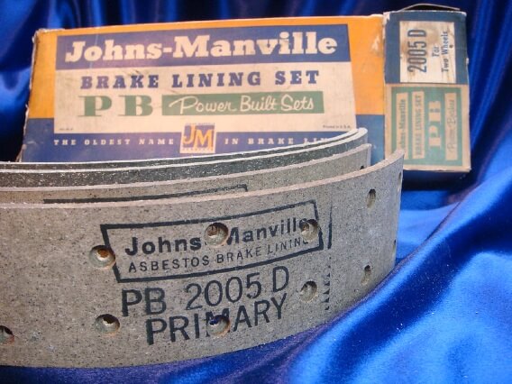 Johns Manville asbestos brake linings