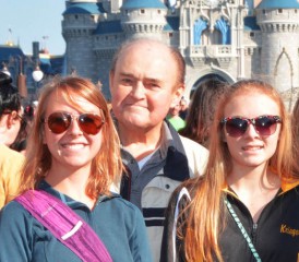 Frank S. with his family at Walt Disney World