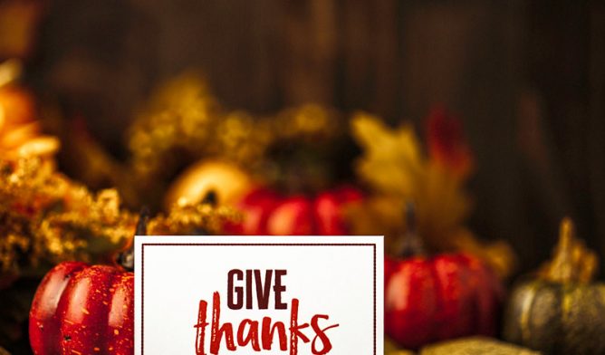 Give thanks card