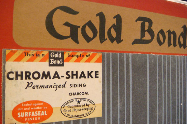 Gold Bond product advertising asbestos