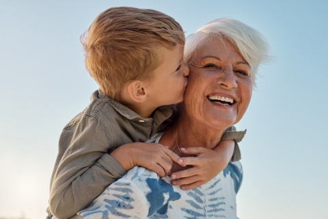 Grandmother with grandchild