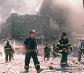 Firefighters at Ground Zero