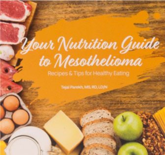 Mesothelioma nutrition guide cover page