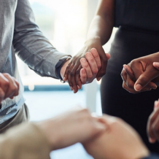 Group holding hands