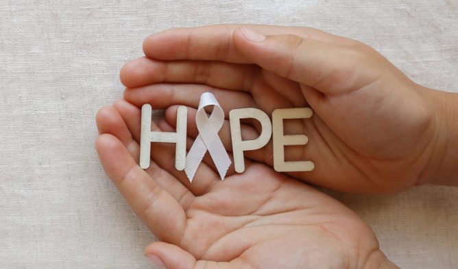 hope cancer ribbon