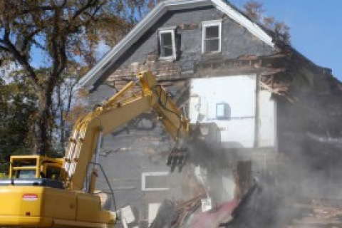 Demolition of House Filled with Asbestos
