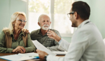 Mesothelioma patient and a loved one see a specialist for a second opinion