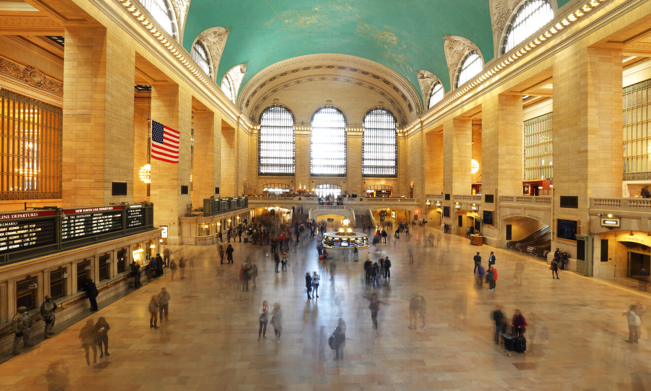 People walking in Grand Central Station
