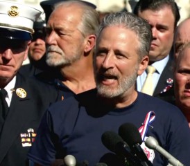 Jon Stewart Delivering Speech About First Responders